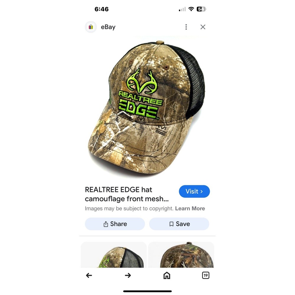 Real Tree EDGE Camo Men's Trucker Hat‎ Snapback Mesh Cap Realtree